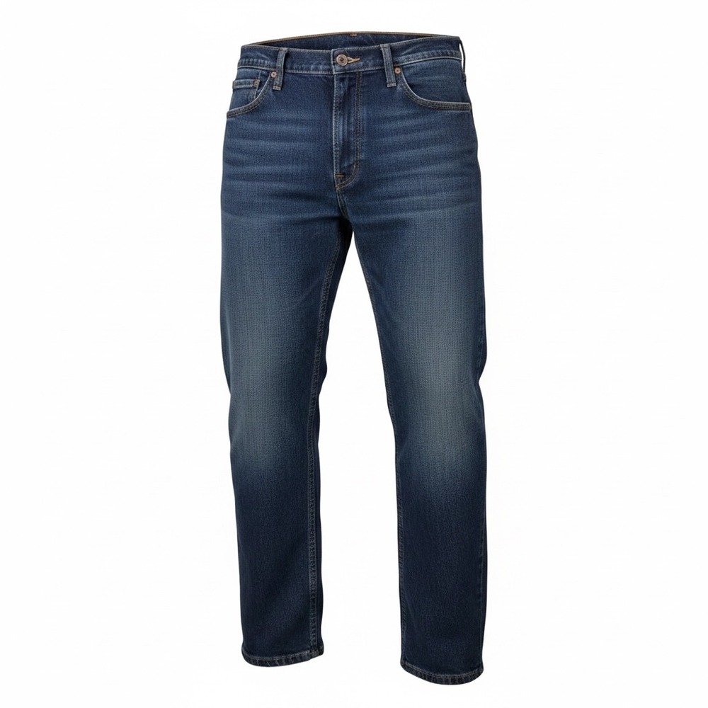 Wrangler Five Star Flex Straight Leg Jeans Mens 34x29 Dark Wash Stretch‎ Denim